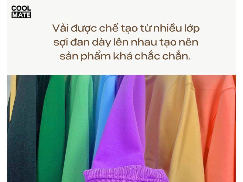 Vải nỉ Hàn Quốc có kết cấu chắc chắn, mềm mịn.