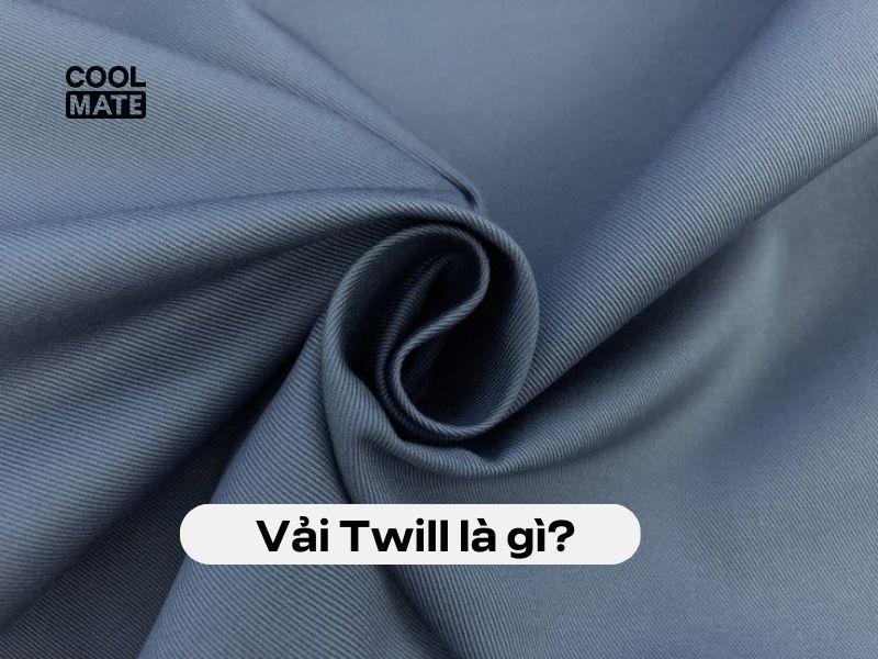 Cấu trúc vải Twill với các đường gân chéo đặc trưng