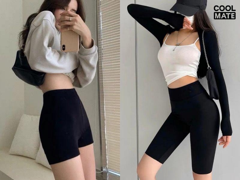 Quần short legging nữ