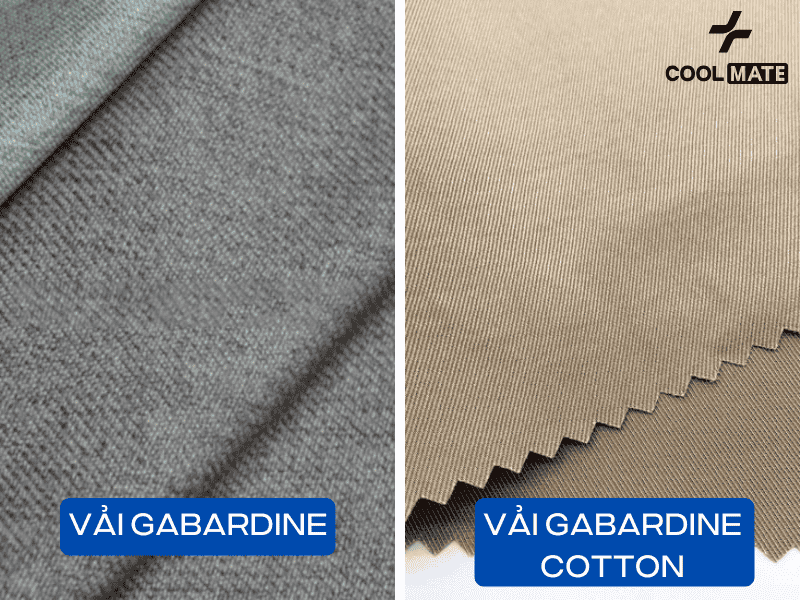 Gabardine từ sợi cotton