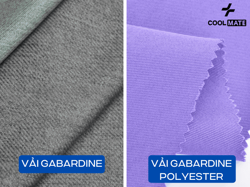 Gabardine từ sợi polyester