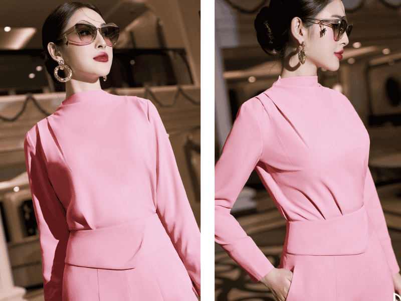 Trang phục dự tiệc bằng vải Gabardine