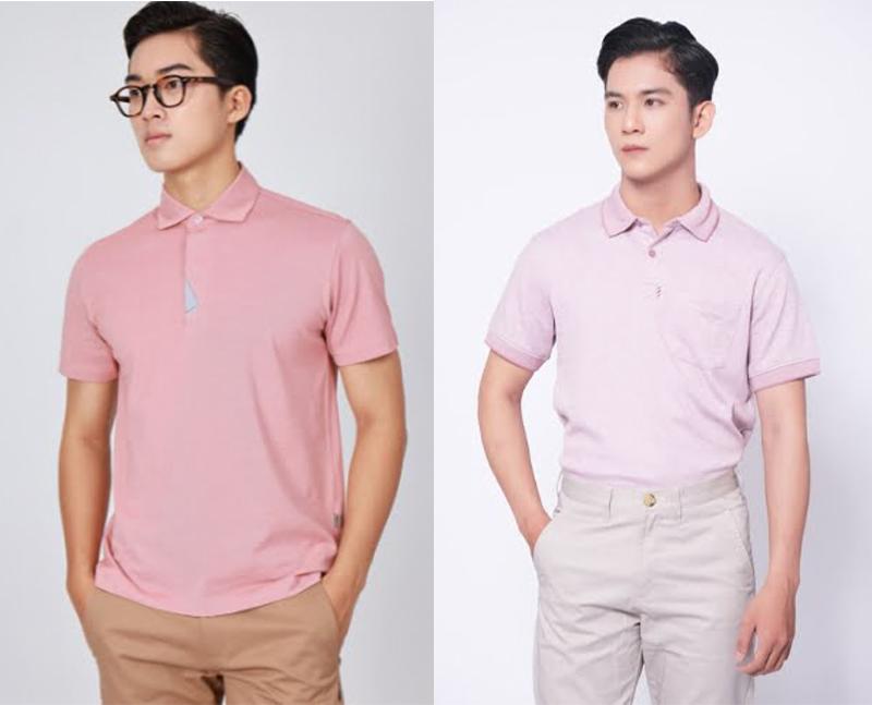 Áo polo hồng nam MILVUS