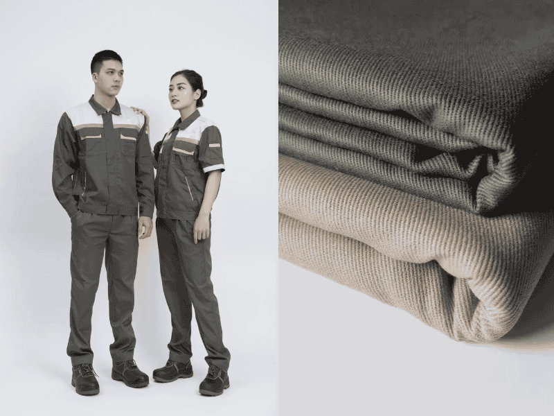 Vải chống cháy, chống thấm nước được sử dụng để sản xuất quần áo bảo hộ
