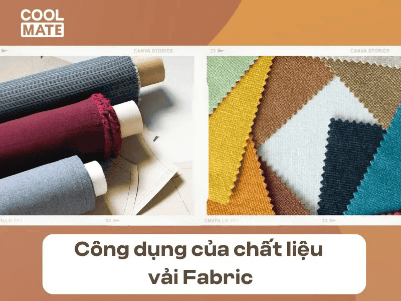 Vải Fabric được xử lý và thực hiện các công đoạn sản xuất như dệt, đan, móc