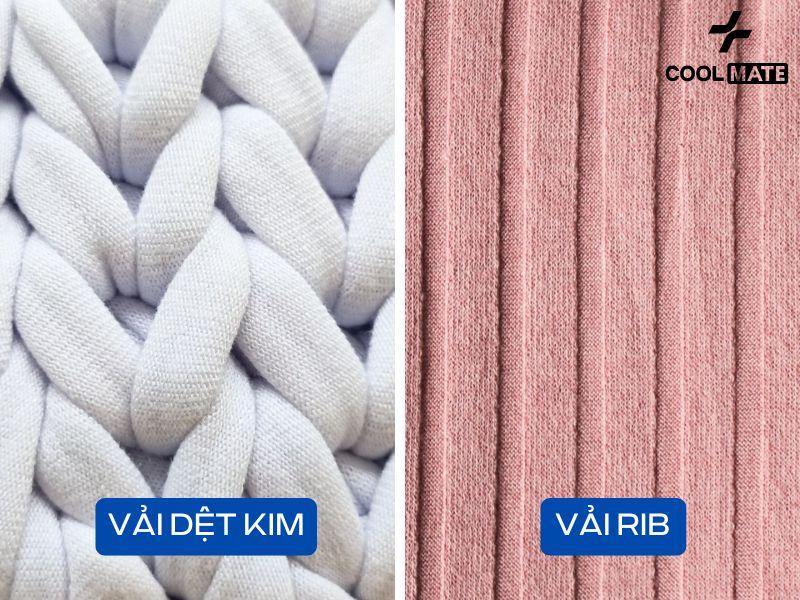 Vải Rib đặc trưng bởi các đường gân nổi bật dọc theo chiều ngang của vải, giúp vải co giãn tốt và có độ bền cao