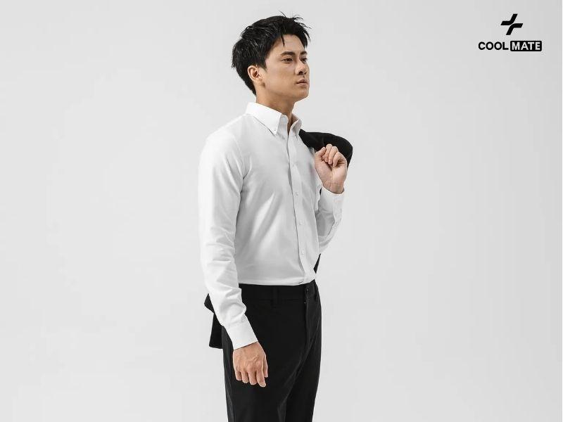 Phối đồ với áo sơ mi vải tencel