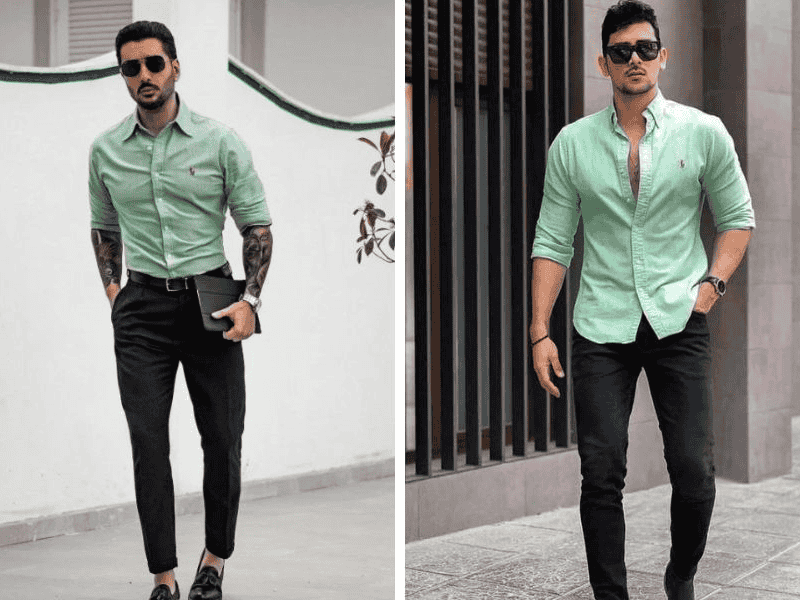 Chọn màu đen nếu chưa biết nên chọn màu xanh lá pastel phối với màu gì