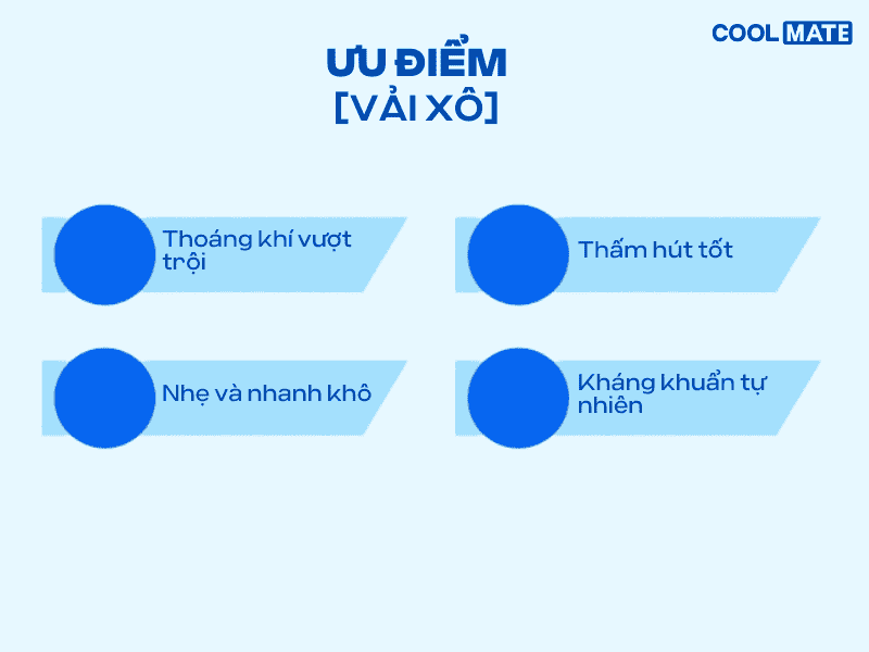 Ưu điểm của vải xô