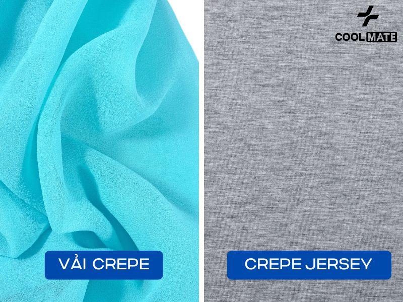 Crepe Jersey là một loại vải kết hợp giữa jersey và crepe