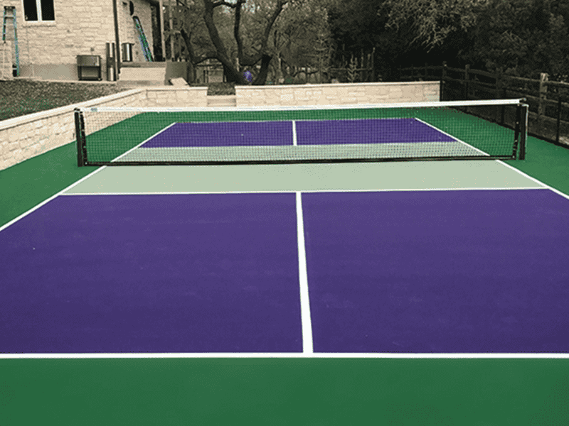 Sân Pickleball được làm từ Polyurethane
