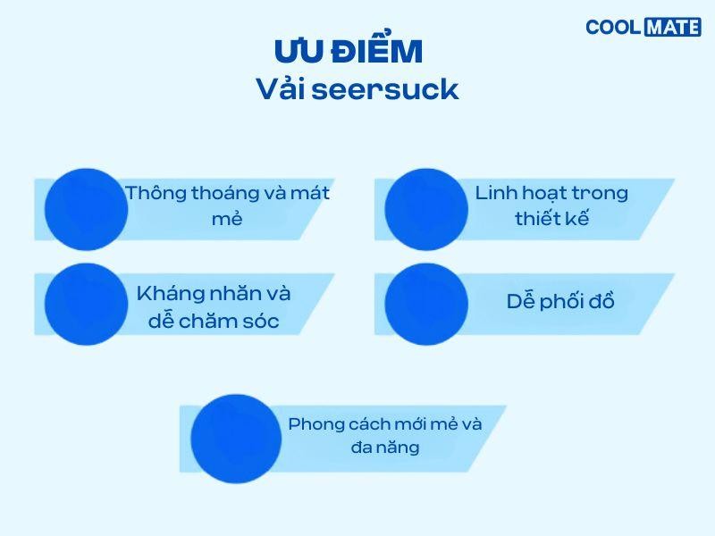 Ưu điểm của vải sọc nhăn seersuch