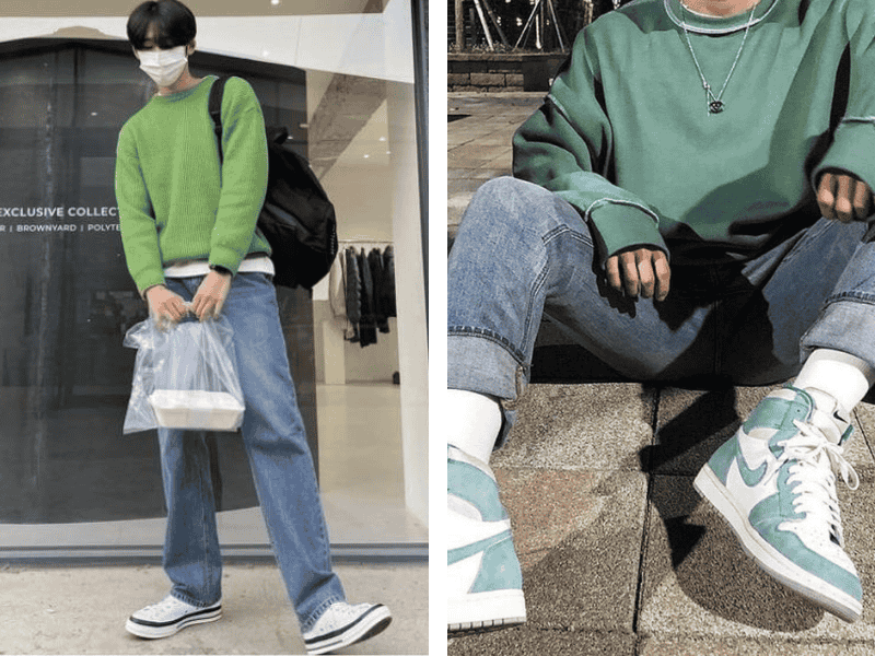 Quần jeans xanh – Trẻ trung và năng động