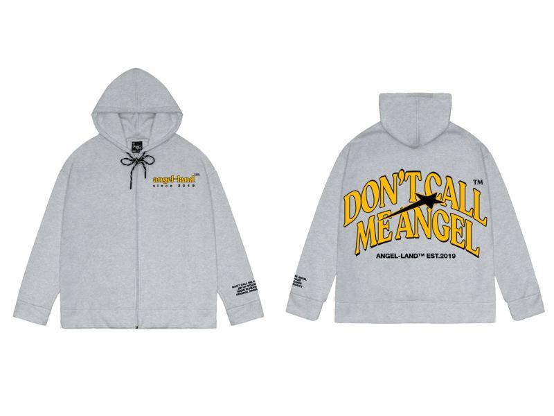 Áo hoodie Authentic Angel Light Grey