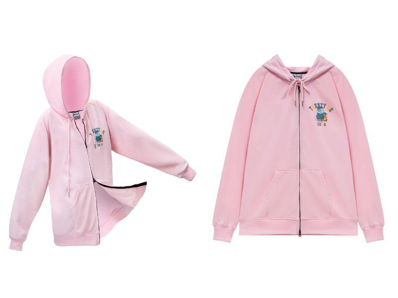 Áo Hoodie Academy Zip Up - Pink