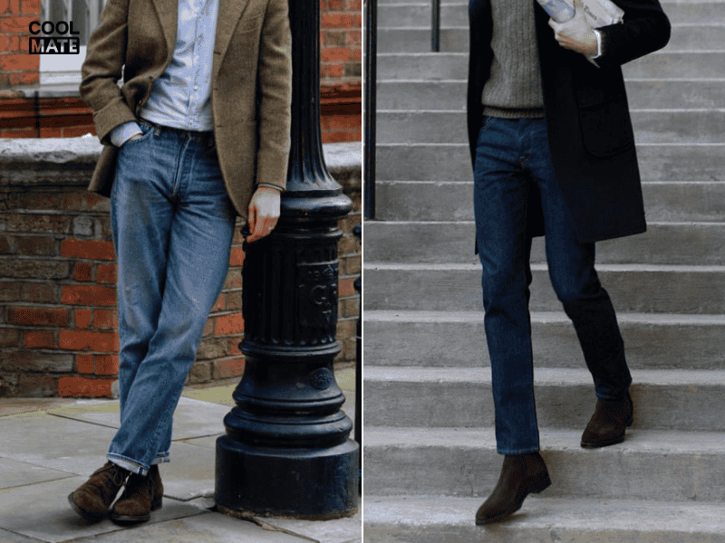 Quần jeans tối màu