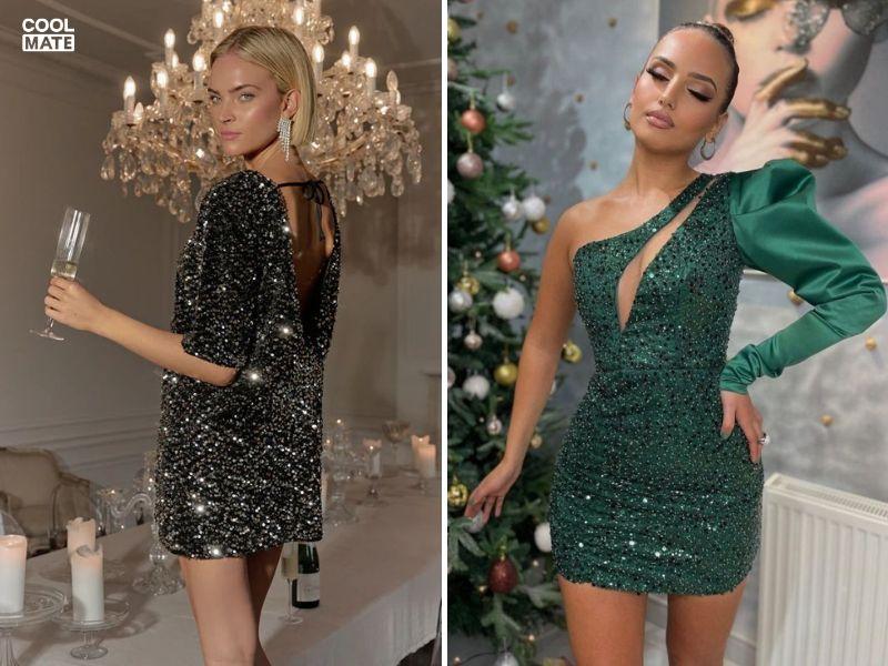 Nổi bật ở bữa tiệc với váy sequin