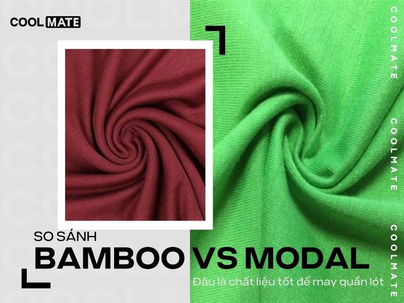So sánh vải bamboo với modal
