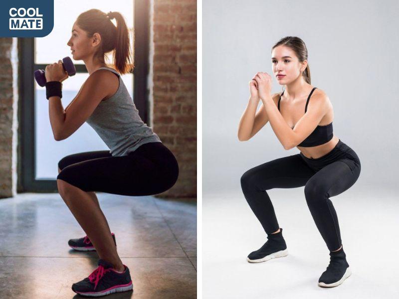 Động tác squat đúng tư thế