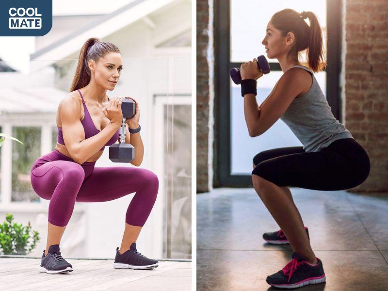 Squat thăng bằng ở nữ