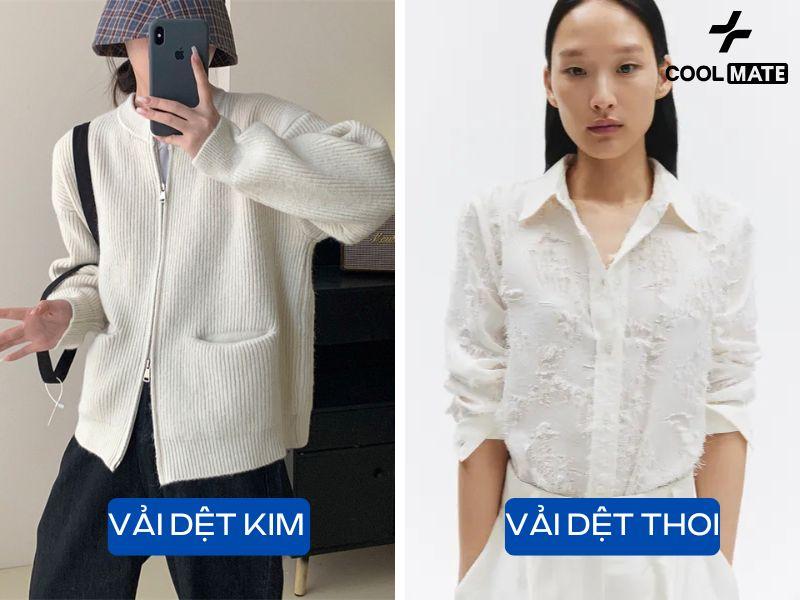 Độ co giãn của vải dệt kim và vải dệt thoi khác nhau
