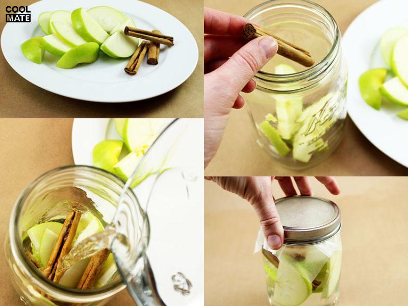 Detox dưa leo + chanh + quế