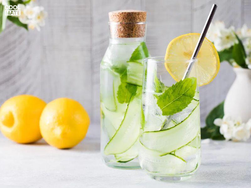 Lưu ý bảo quản nước detox chanh và dưa leo hiệu quả 