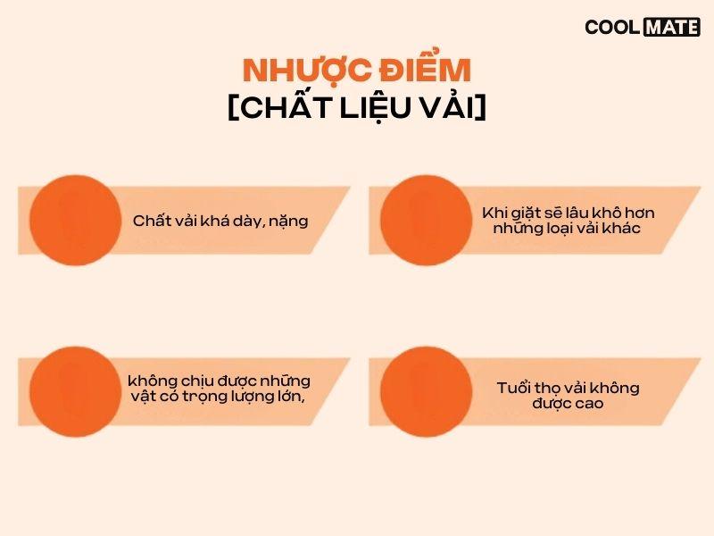 Nhược điểm vải canvas