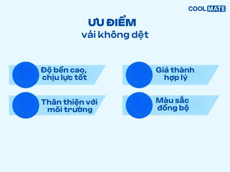ưu điểm vải không dệt