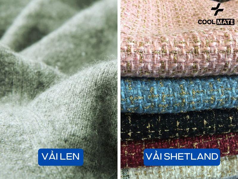 Sự khác nhau giữa vải len và vải shetland