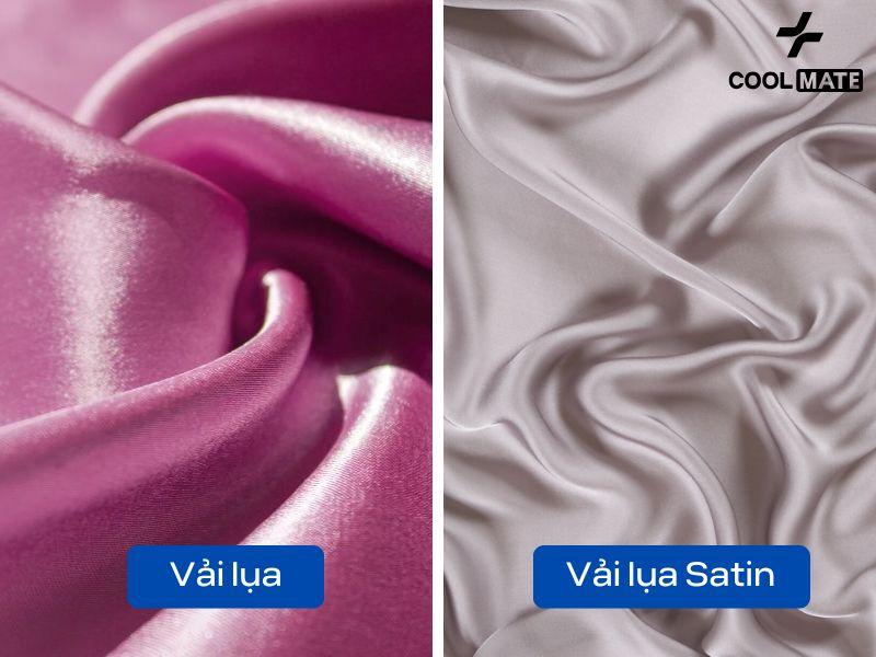 Lụa Satin, bóng bẩy và sang trọng, phù hợp cho các sự kiện đặc biệ