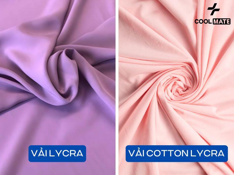 So sánh vải lycra và vải cotton lycra