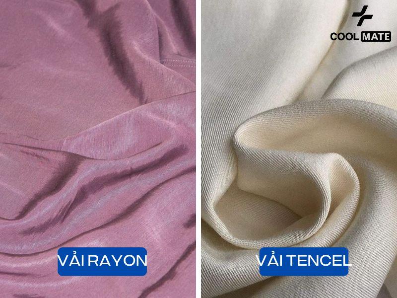 Vải tencel và vải rayon có sự khác nhau rõ rệt