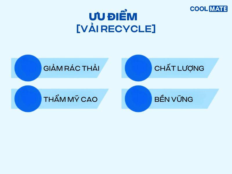 Vải tái chế có tác dụng làm giảm thiểu khí thải