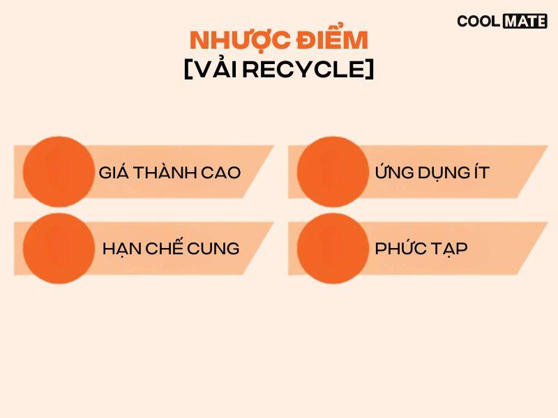 Quá trình sản xuất vải Recycle khá phức tạp