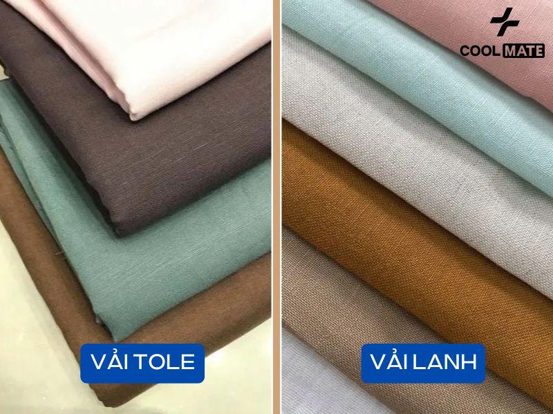 Vải Tole và vải Lanh có rất nhiều điểm khác biệt rõ ràng, hãy quan sát thật kỹ trước khi lựa chọn nhé