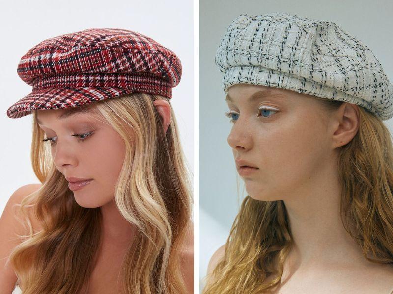 Mũ Tweed sành diệu và thời trang