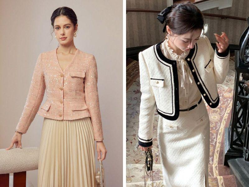 Tweed truyền thống được làm từ len giúp tạo ra các sợi vải dày và chắc chắn