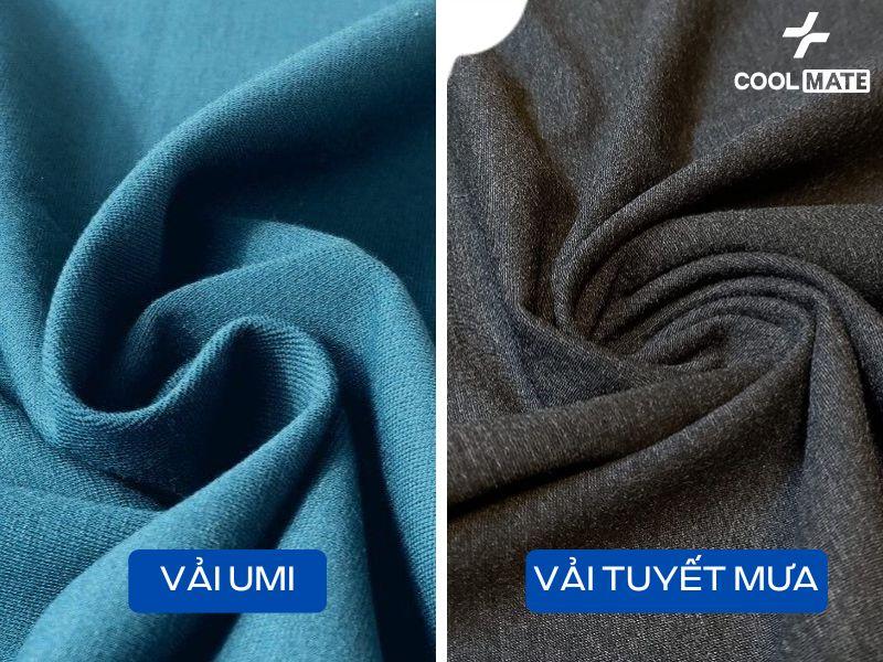 Sự khác nhau giữa vải umi và vải tuyết mưa như thế nào? 