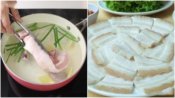 Luộc thịt lợn thơm ngon