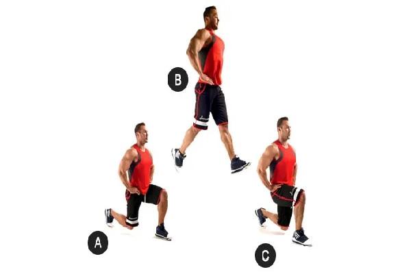 Jumping Lunges: Cải thiện giữ thăng bằng và sức mạnh cơ thể