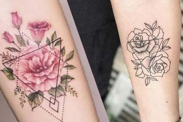 Hình xăm hoa hồng đẹp
