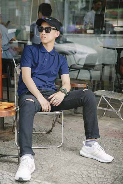Mũ lưỡi trai nam đen 