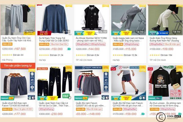 shopee-mua-quan-ao