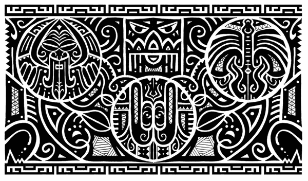 Hình xăm Maori chi tiết