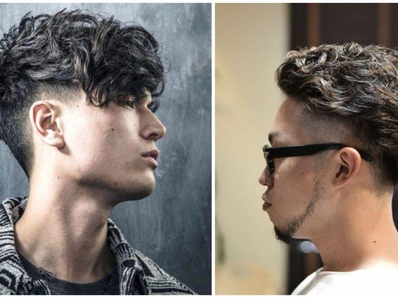 Kiểu tóc Mohican dài uốn phồng
