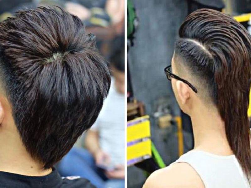 Kiểu tóc Mohican dài gáy dài