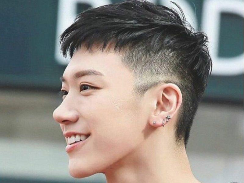 Kiểu tóc Mohican dài phong cách Hàn Quốc