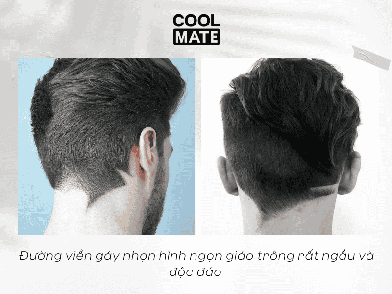 Đường viền gáy nhọn hình ngọn giáo, rất ngầu và độc đáo