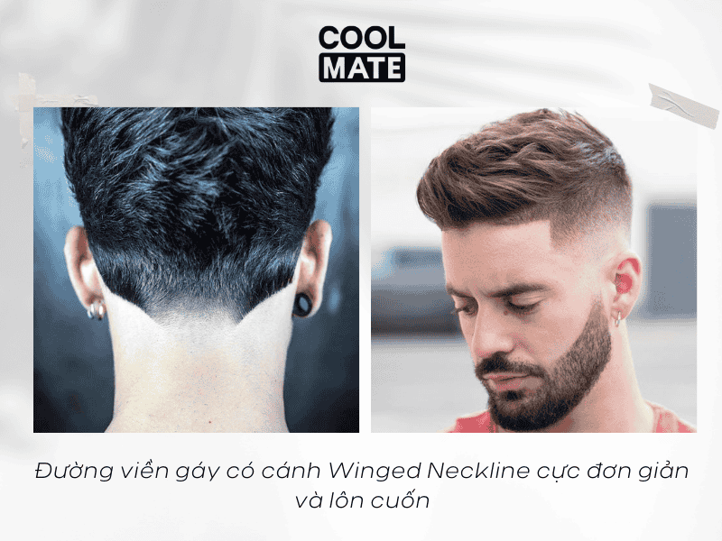 Đường viền gáy có cánh Winged Neckline, cực đơn giản và cuốn hút